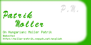 patrik moller business card